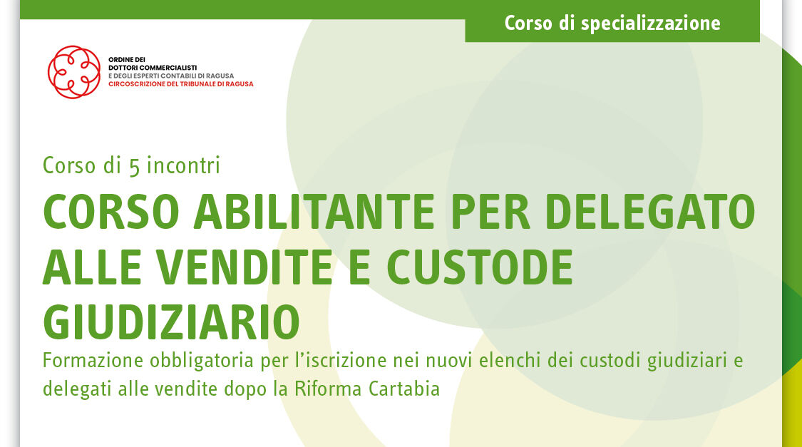 Immagine Corso abilitante per delegato alle vendite e custode giudiziario | Euroconference